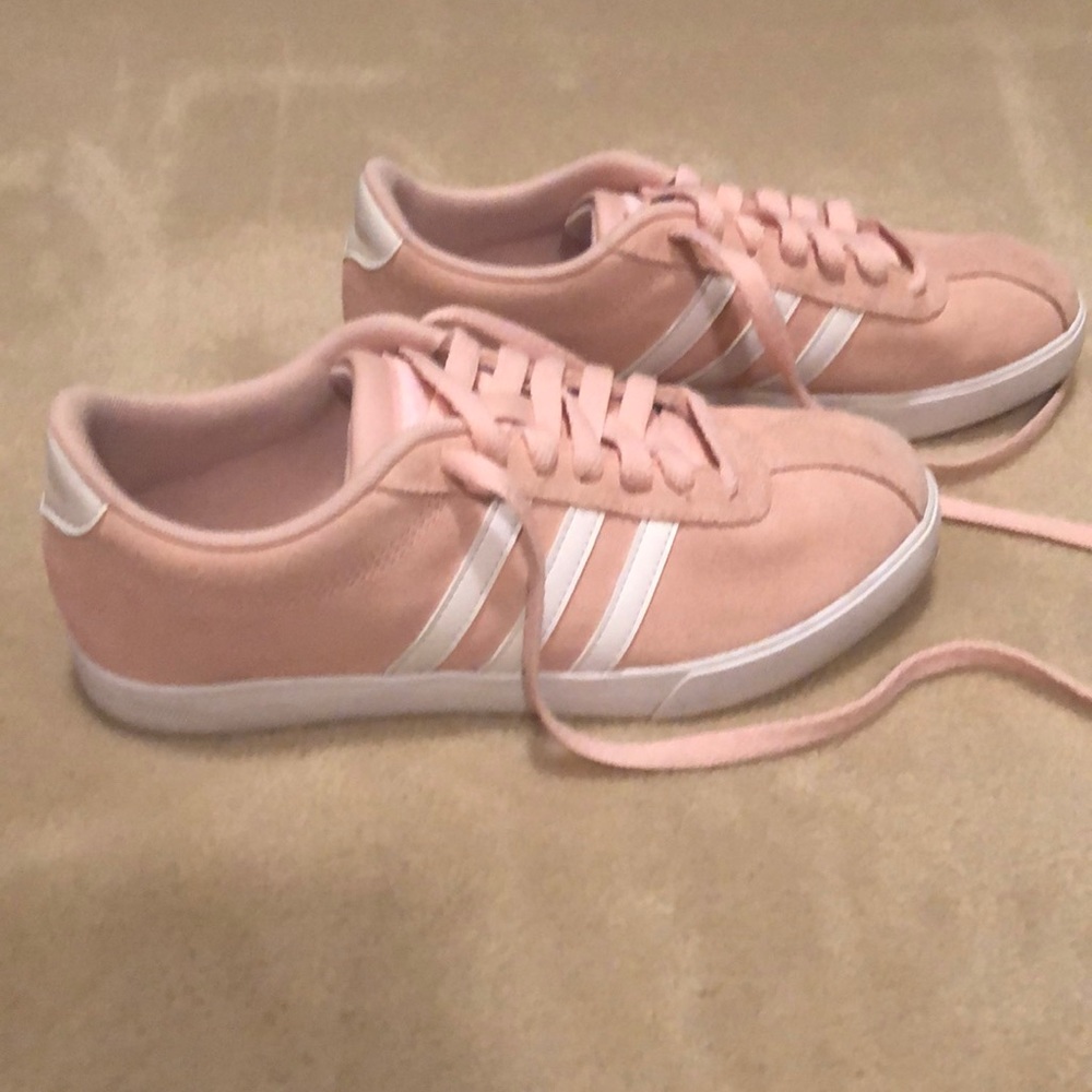 Pink adidas sneakers